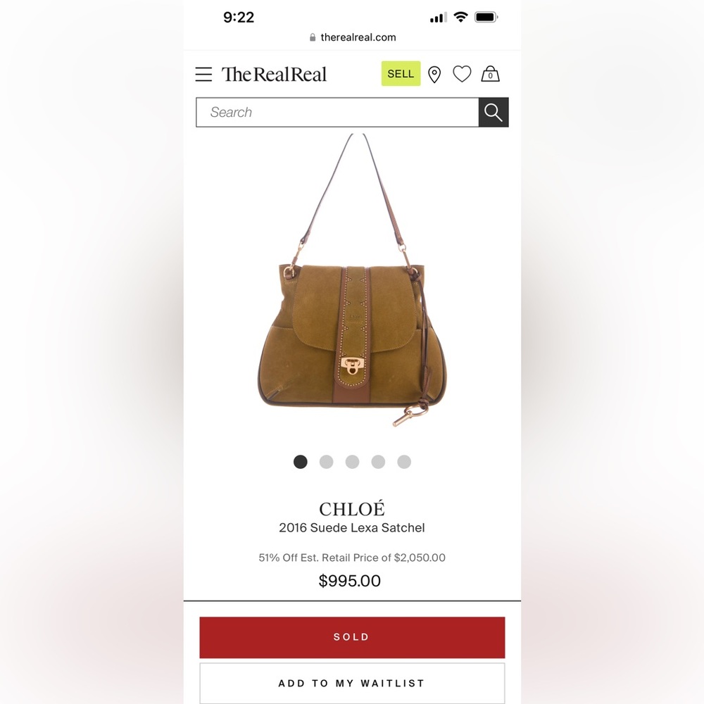 Chloe lexa medium in mustard suede